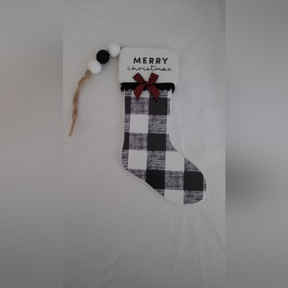 Christmas Stocking ornament/hanger Chalk Couture